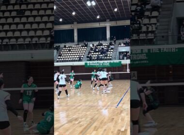 【好プレー連発のロングラリー】東京女子体育vs青山学院 今日イチのラリー！ #univas #volleyball #バレーボール #大学バレー