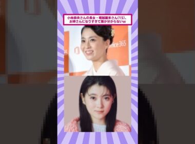 小林麻央さんの長女・堀越麗禾さん(15)、お姉さんになりすぎて誰か分からないｗ