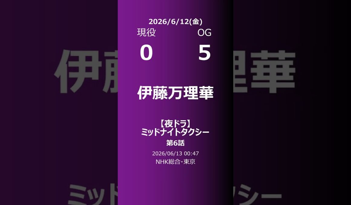 【明日の乃木坂】現役・OG 2026/06/12 #shorts #乃木坂46 【番組出演】