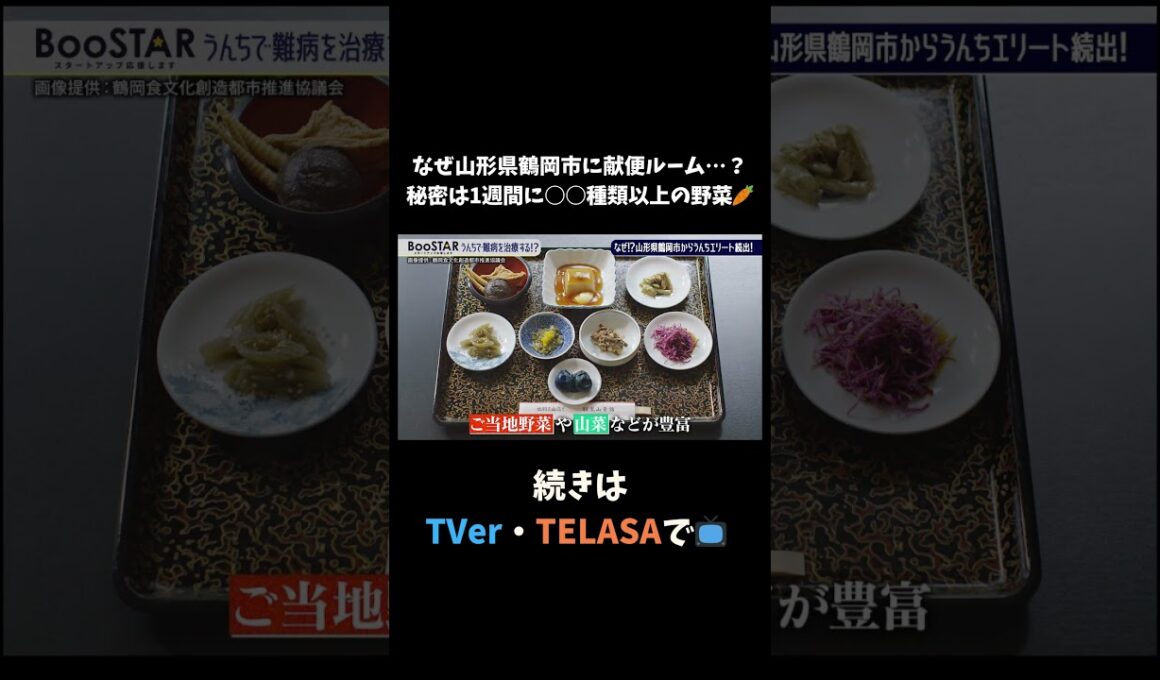 【#BooSTAR】なぜ山形県鶴岡市に献便ルーム…？秘密は1週間に○○種類以上の野菜!? #入山章栄 #弘中綾香