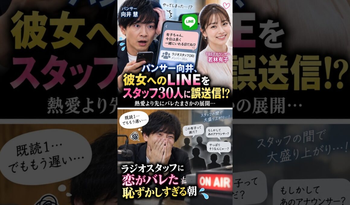 パンサー向井、彼女へのLINEをスタッフ約30人に誤送信！「有子ちゃん…」で恋がバレた!?