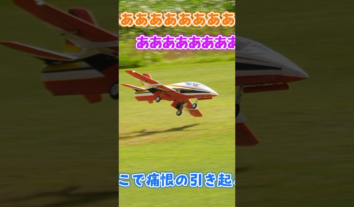 着陸に失敗する茜ちゃん #ラジコン飛行機