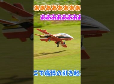 着陸に失敗する茜ちゃん #ラジコン飛行機
