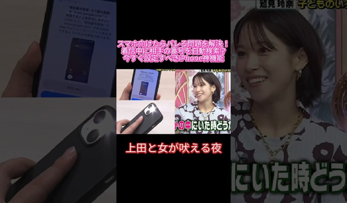 【裏技】iPhoneの背面を2回叩くだけ！？便利すぎる神機能📱✨#上田と女が吠える夜 #上田と女 #上田晋也 #鷲見玲奈 #藤田ニコル