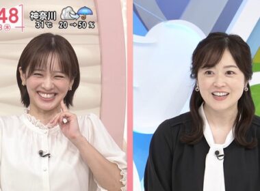 【画像】今日の河出奈都美さんと田﨑さくらさん　9.3