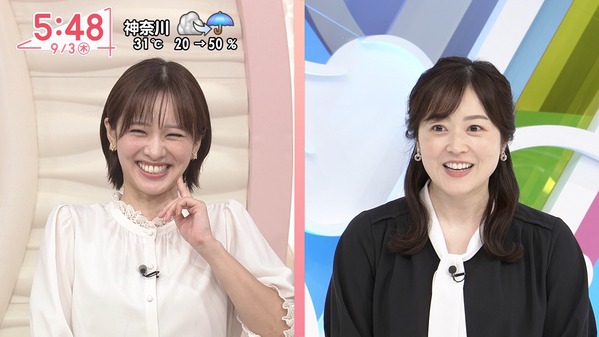 【画像】今日の河出奈都美さんと田﨑さくらさん　9.3