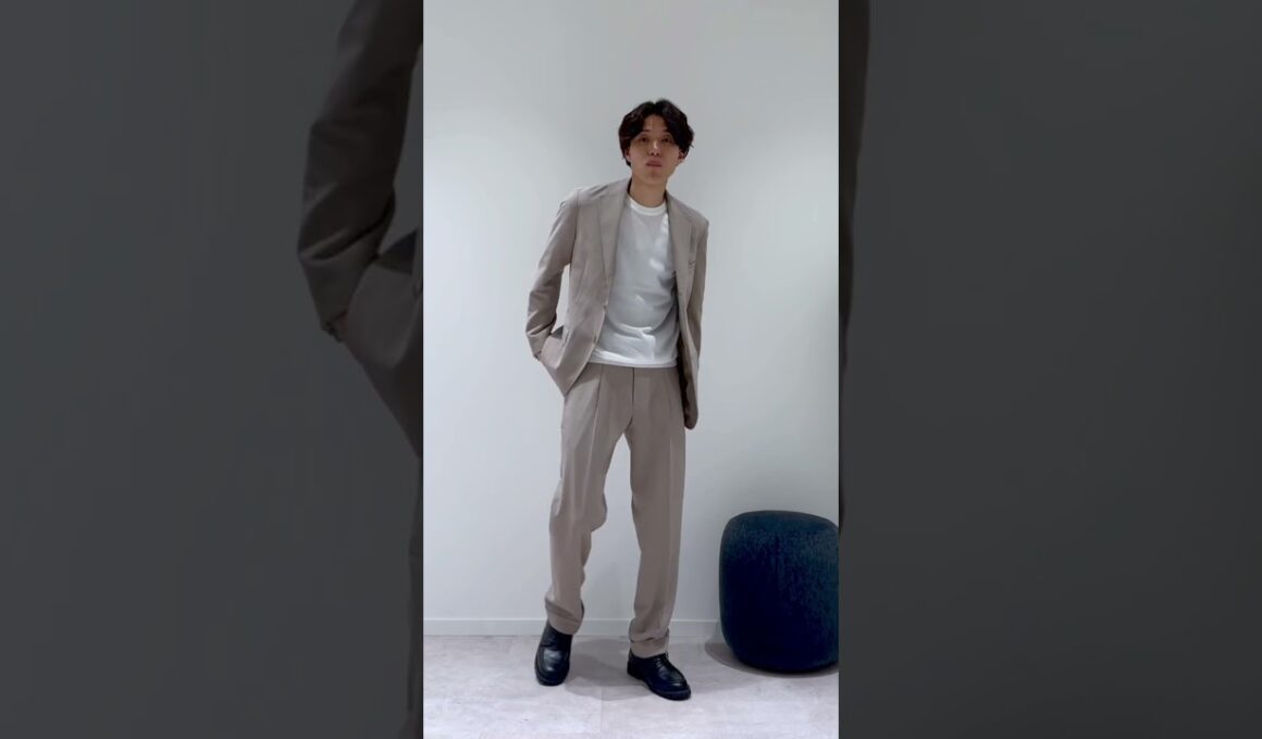 【夏服】上品に涼しくて軽い。SGW夏のセットアップ☀️#ファッション#globalwork#仕事着#大人男子