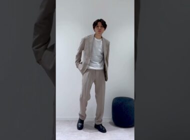 【夏服】上品に涼しくて軽い。SGW夏のセットアップ☀️#ファッション#globalwork#仕事着#大人男子