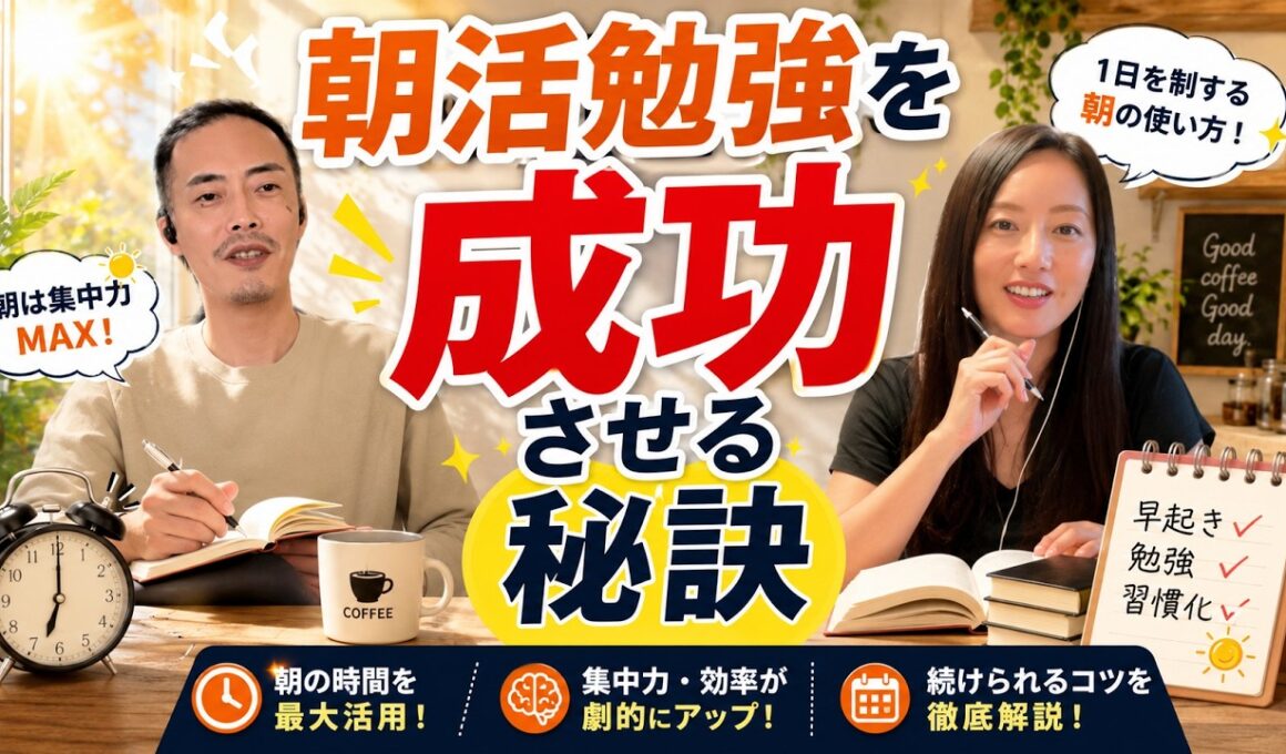 朝活勉強を成功させる秘訣 【学ぶ大人応援ラジオby勉強カフェ】