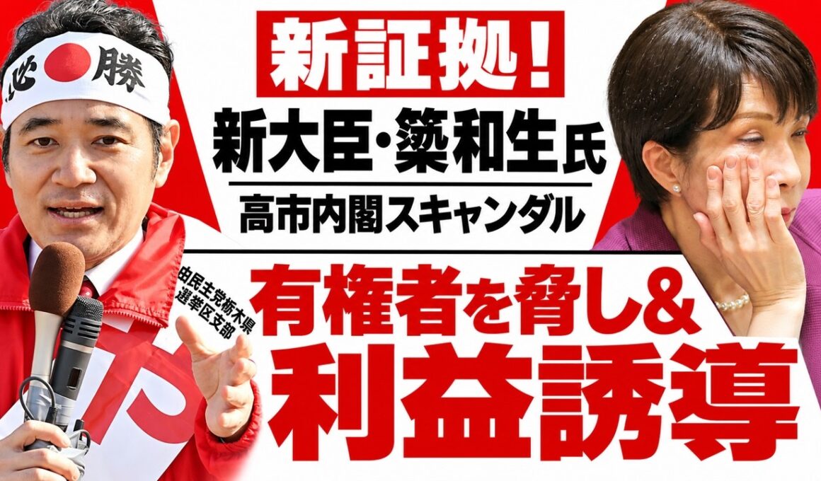 文春砲炸裂の大スキャンダル・簗和生。有権者を脅し＆利益誘導。新証拠。安冨歩東京大学名誉教授。一月万冊清水