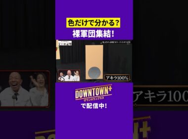 色だけで裸芸人軍団集結！ #実験 #ダウンタウンプラス