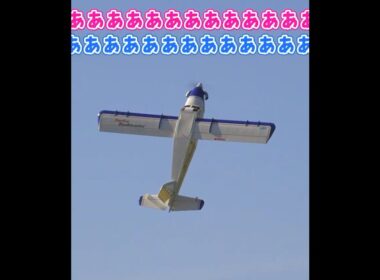 トルクロールする高翼機 #ラジコン飛行機