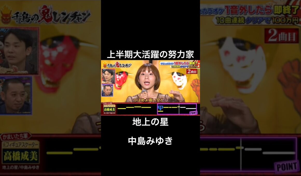 どんなに苦手なことも努力をする上半期大活躍の女がすごすぎた #千鳥の鬼レンチャン #鬼レンチャン #高橋成美