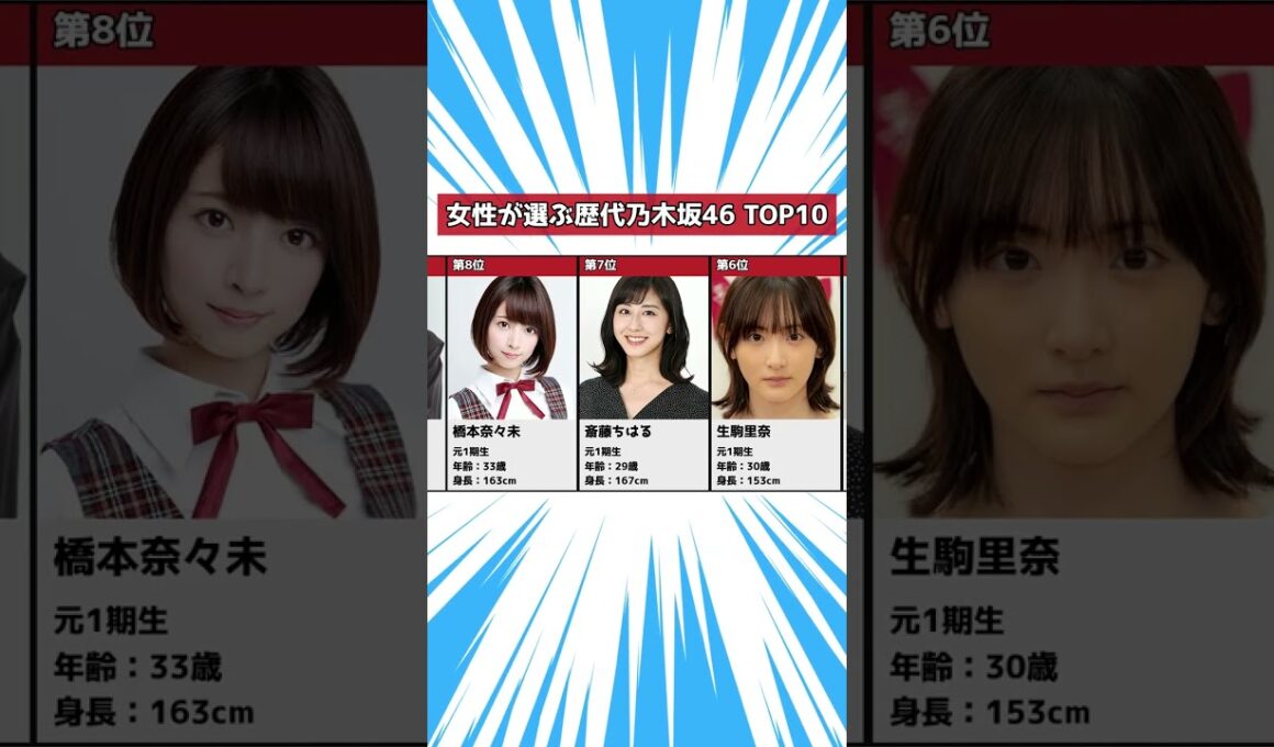 女性が選ぶ!歴代【乃木坂46】人気メンバーランキングTOP10