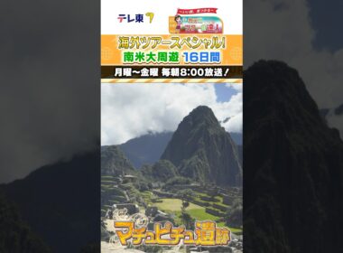 【海外特別編】教えて！ツアーのHow Much!? 圧巻の大自然と絶景めぐり 日本の裏側 南米大周遊16日間!! #shorts #shortvideo #short  #旅番組
