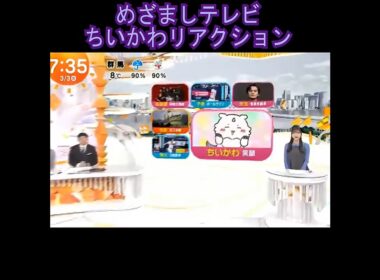 ちいかわ めざましテレビ リアクション 26.3.3 #あのこ