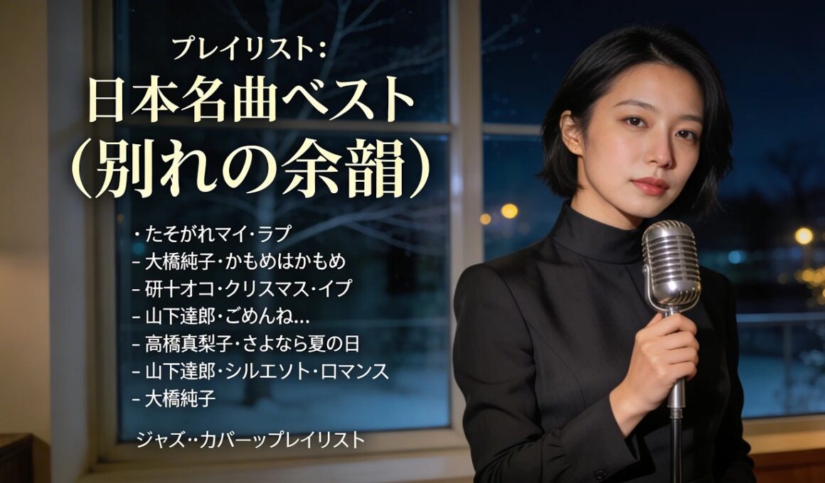トップヒット・ジャズカバー｜日本クラシック名曲集 大橋純子・研ナオコ・山下達郎・高橋真梨子 ほか【作業用BGM・夜・カフェ】