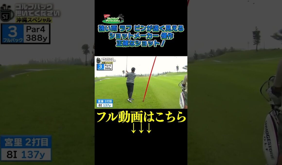 【強い雨！ラフ！ピンが遠く見える 】武井壮のゴルフバッグ担いでください/#武井壮#プロキャディー #golf #ゴルフ #shorts #切り抜き #プロゴルファー#後藤楽々 #宮里優作
