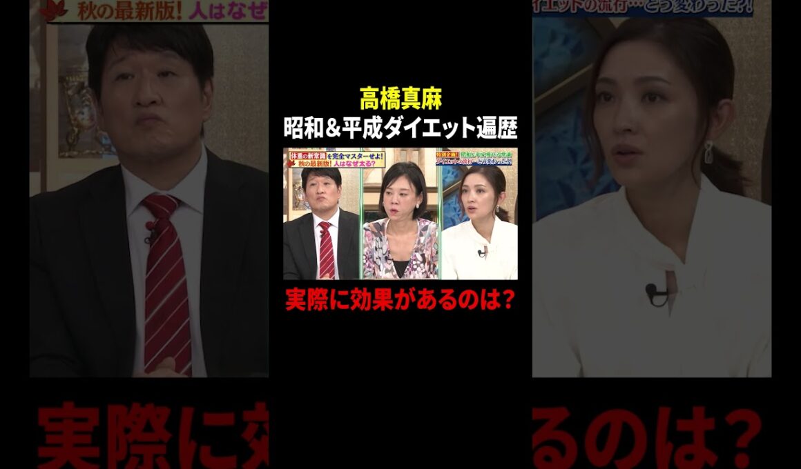高橋真麻 昭和＆平成ダイエット遍歴 実際に効果があるのは？｜#林修の今知りたいでしょ！ #TVer で最新話配信中！