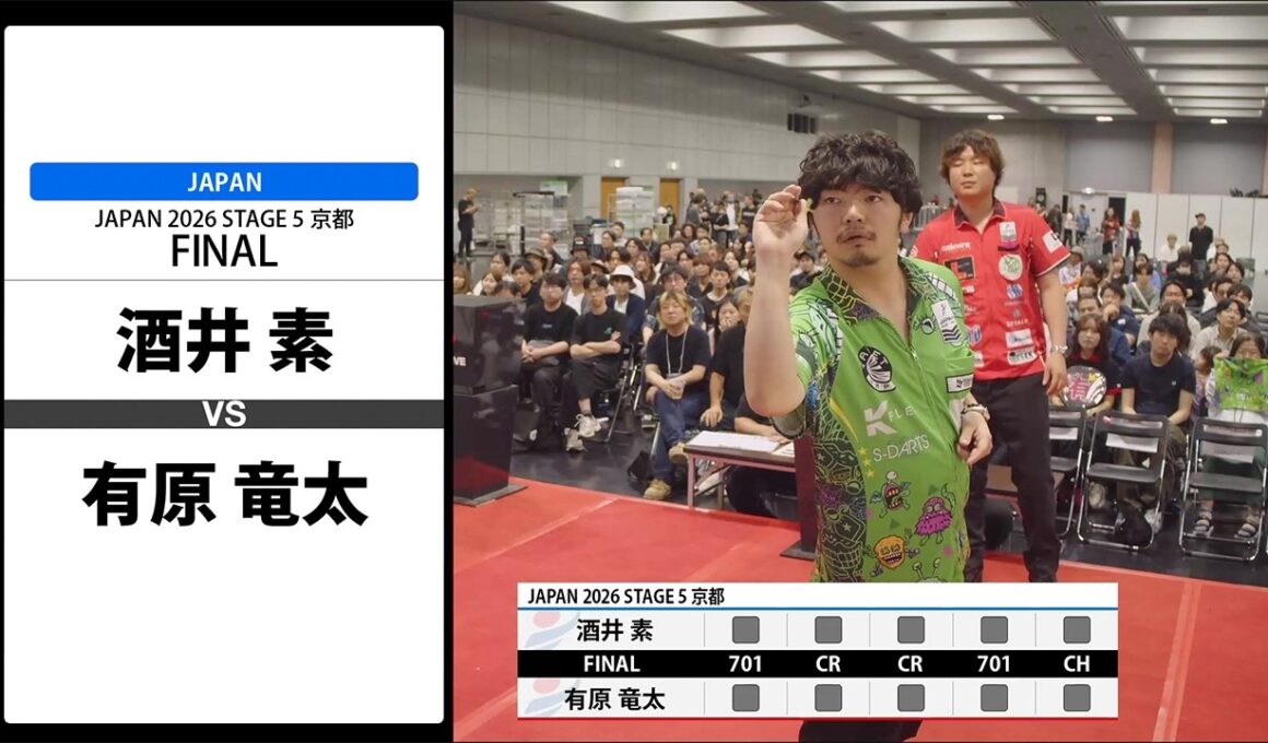 【酒井 素 VS 有原 竜太】JAPAN 2026 STAGE5 京都 FINAL