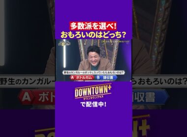 おもろいのはどっち? 多数派を選べ! #ダウンタウンプラス