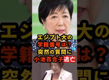🔥50万再生!! 答弁拒否する小池百合子！都合が悪い質問からは完全逃亡... #小池百合子 #東京都知事