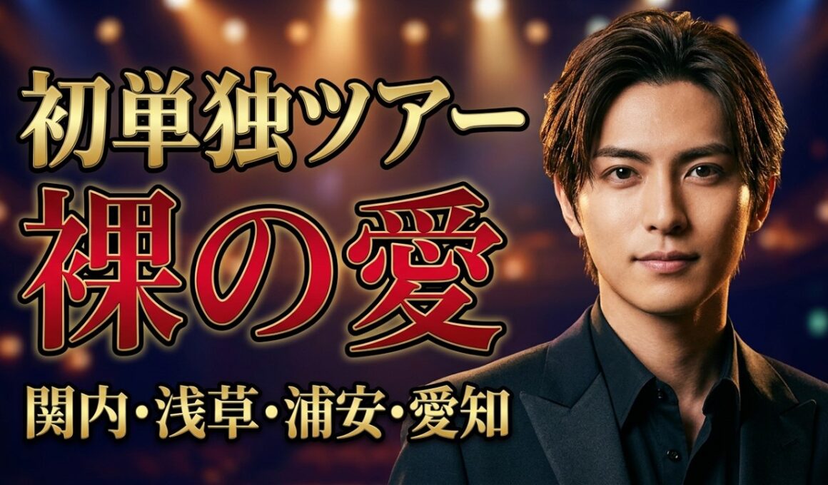 青山新 初単独ツアー 裸の愛 全公演詳細とチケット情報 ｜青山新 十三か月 新曲 演歌