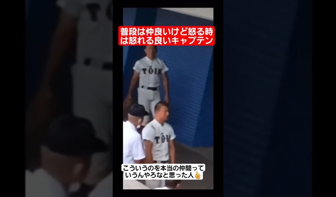 【甲子園】普段は仲良いけど怒る時は怒れる大阪桐蔭の良いキャプテン！！#shorts#tiktok#おすすめ#甲子園#高校野球#感動