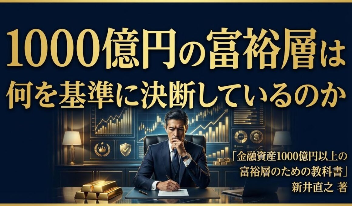 『1000億円を築く思考構造』富裕層は何を基準に決断するのか｜新井直之 著書解説｜執事の朝礼ライブ