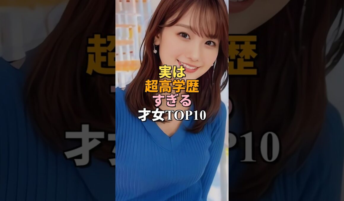 実は超高学歴すぎる美人アナウンサー＆女優ランキングTOP10 #shorts #女優