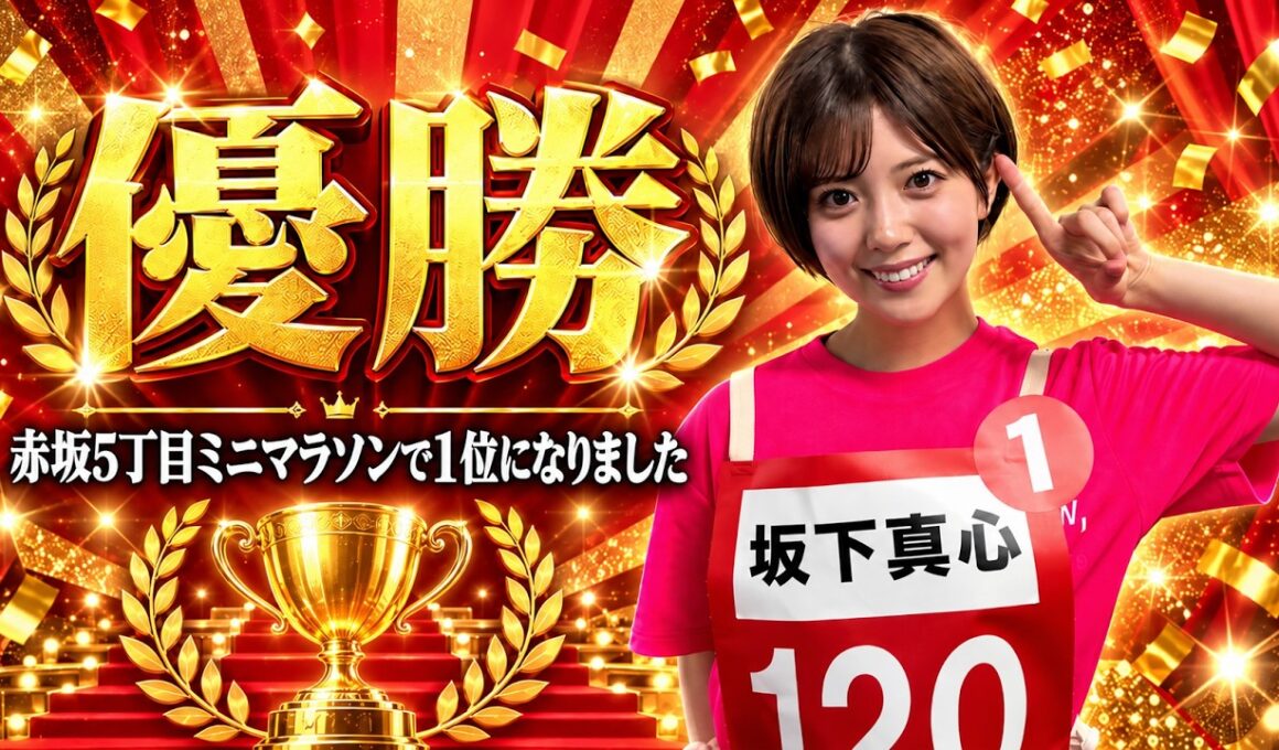 【直後の感想語る】オールスター感謝祭の赤坂５丁目ミニマラソンで25年ぶりに女性で優勝できました！【NMB48坂下真心】