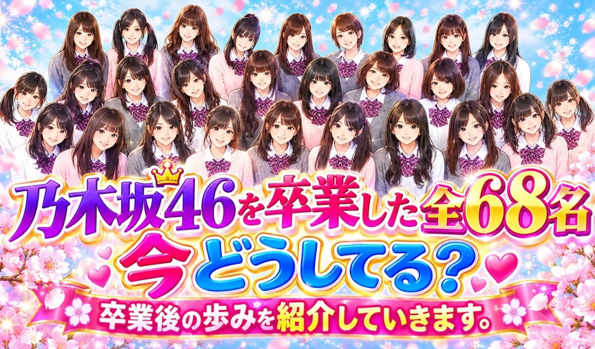 乃木坂４６　卒業した全６８名は今どうしてる？⭐卒業後の歩みを紹介していきます。