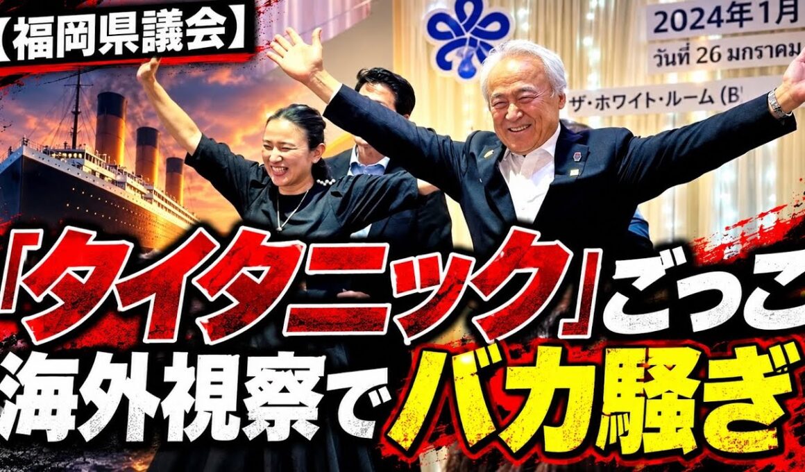 【福岡県議会】海外視察で映画「タイタニック」の真似でバカ騒ぎ　大田京子・国民民主党福岡県連代表が辞任の意向　福岡県議会は立憲民主も国民民主も総与党　野党は吉松源昭県議らと維新の塩生光紀県議だけです。