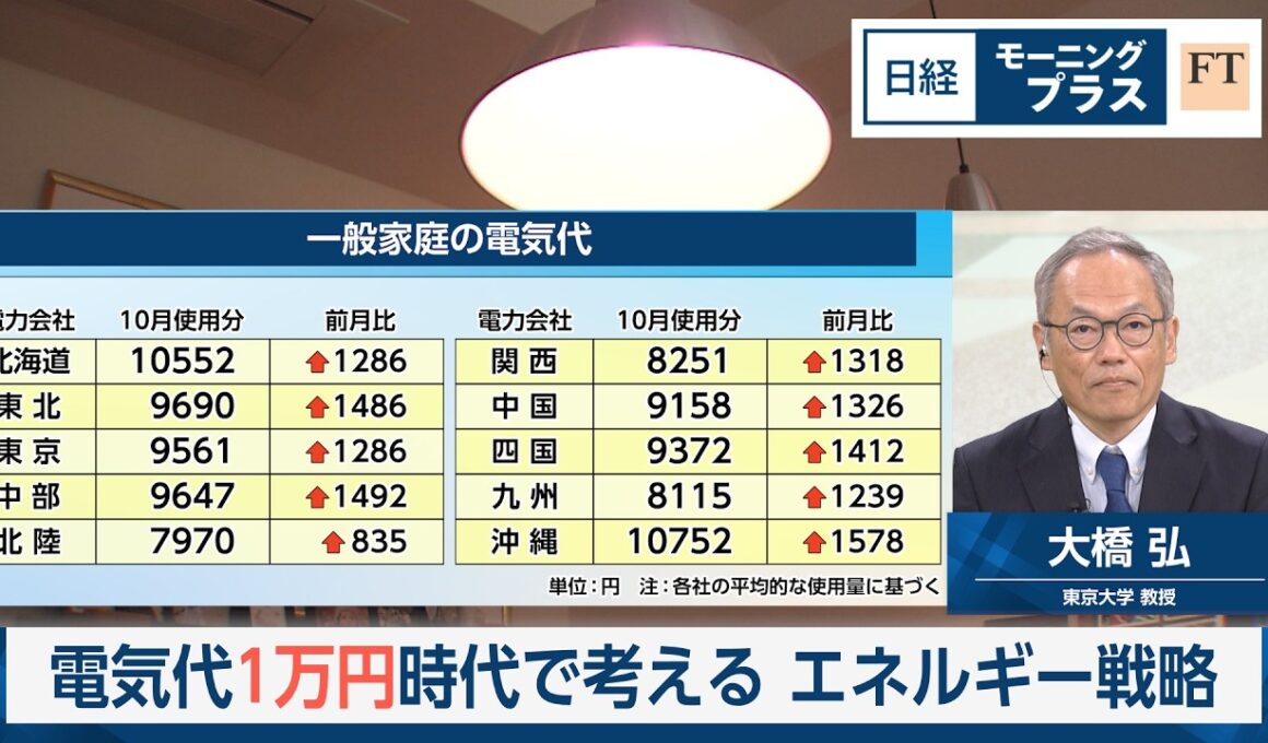 電気代1万円時代を考える　エネルギー戦略【日経モープラFT】
