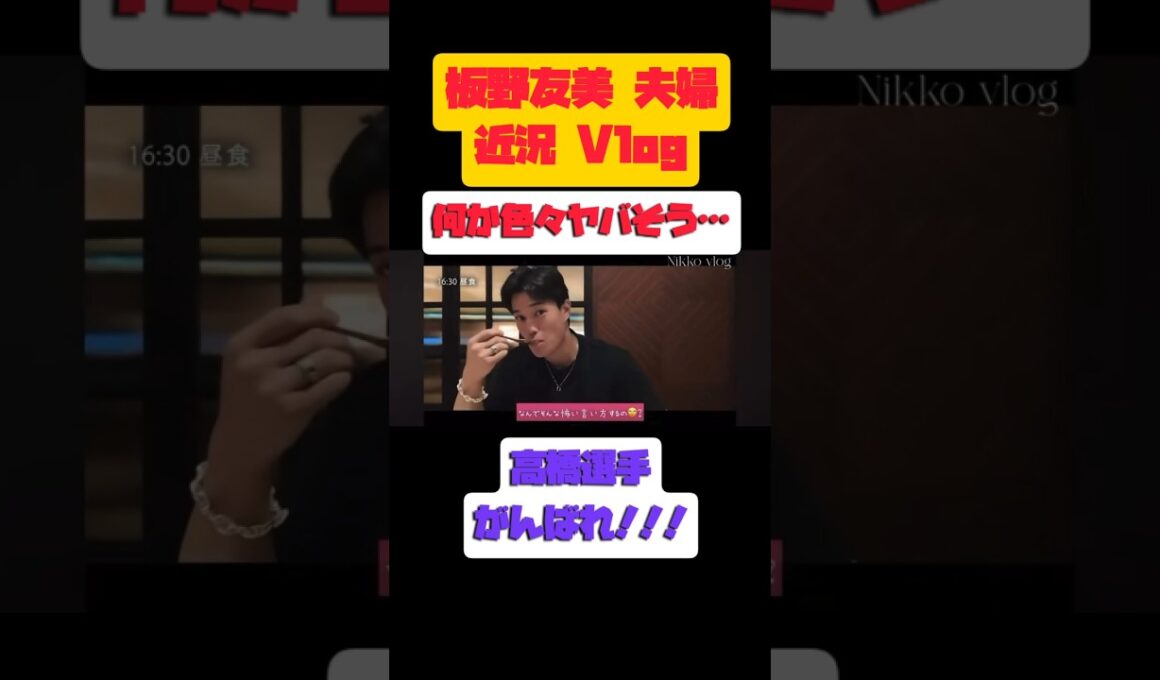 連日お騒がせの板野友美！夫婦のVlogを公開するも… #shortvideo #shorts #板野友美 #ともちん #高橋奎二 #vlog