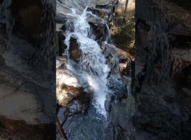 長野県　田立の滝鶴翼滝