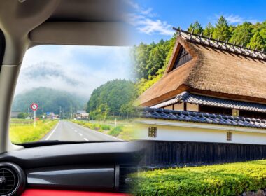 車載動画で日本旅行｜茅葺き民家のある公園へドライブ｜朝霧の京都から丹波篠山へ｜京都・兵庫・関西｜4K 60fps