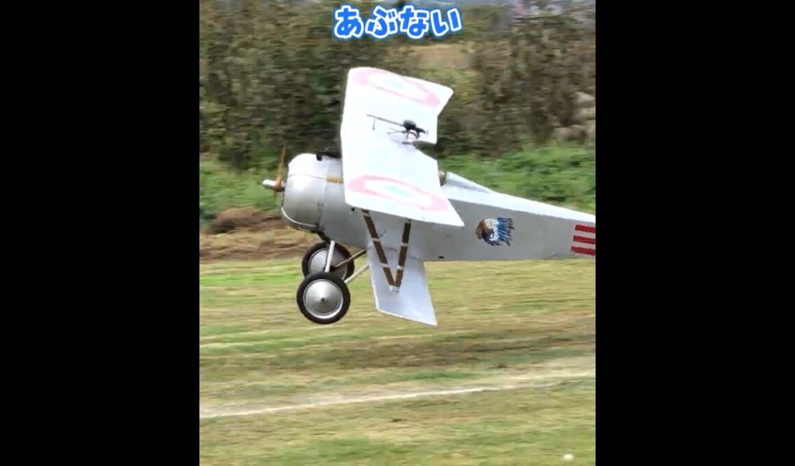 着陸するニューポール17 #ラジコン飛行機