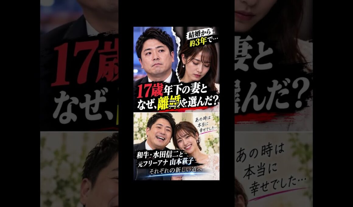 【17歳差婚、約3年で離婚】水田信二＆山本萩子が発表…二人が伝えた言葉とは？