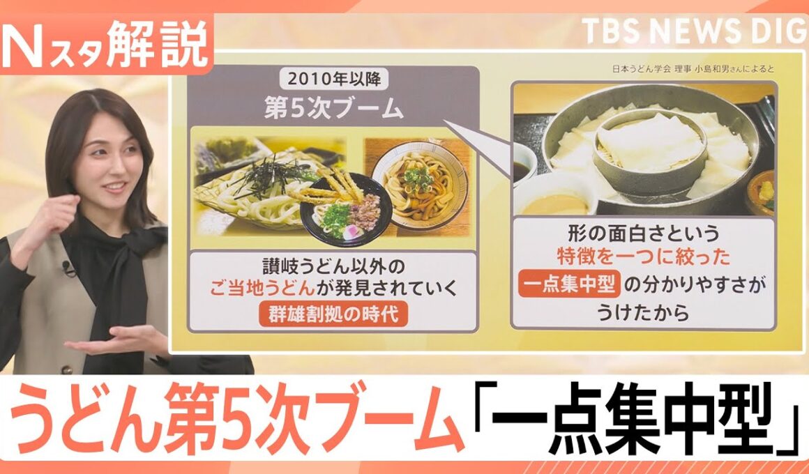 いま第5次ブーム！「ご当地うどん」大人気 ひもかわから“皮だけ商品”まで…「特徴をひとつに絞った」一点集中型が受ける理由【Nスタ解説】｜TBS NEWS DIG