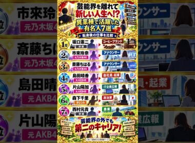 芸能界を離れて新しい人生!? 異業種に転身した有名人7選