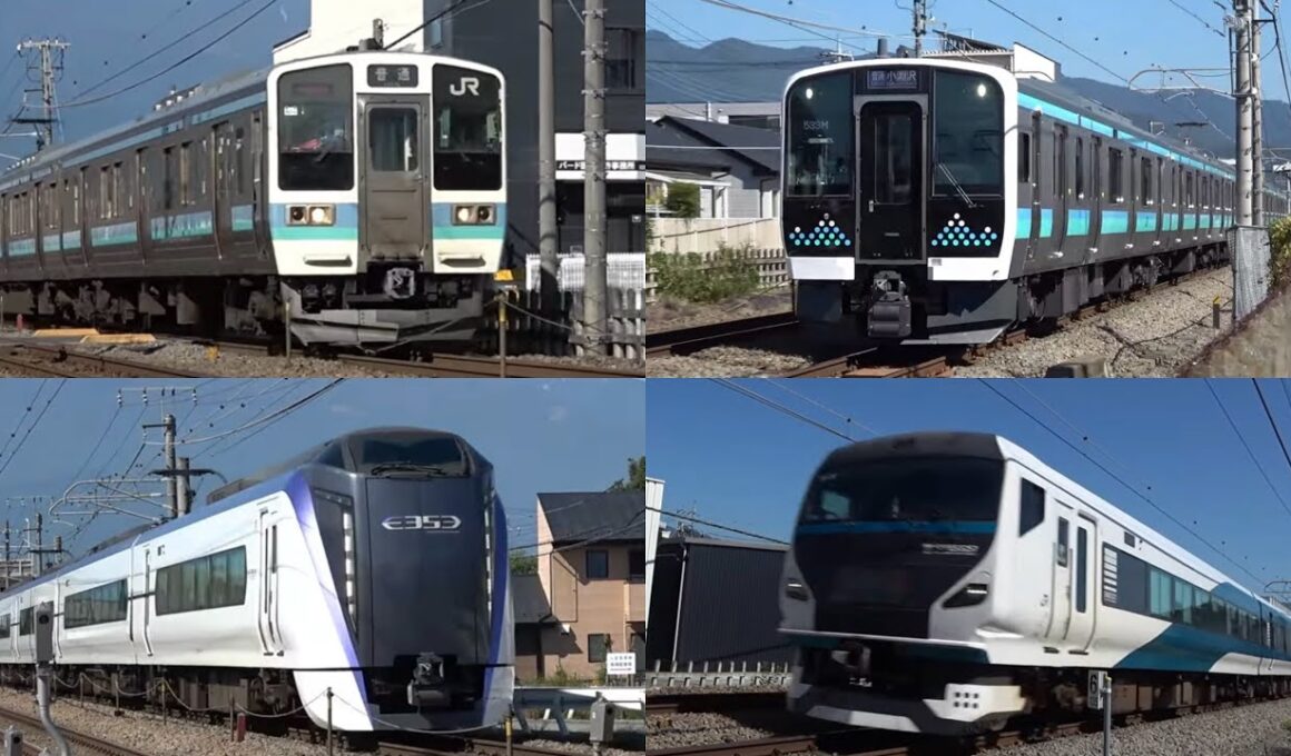 【新型E131系も登場！】中央本線を駆け抜ける特急あずさ&普通列車　速度付き高速通過集