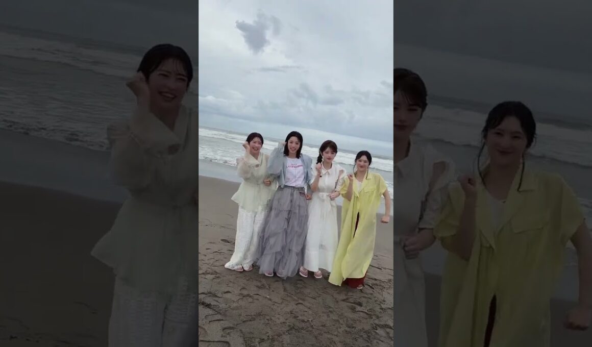 【山岸愛梨】みんなでお仕事嬉しすぎました🤍【松本真央・小川千奈・白井ゆかり】