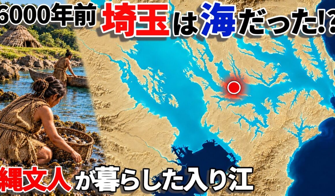 6000年前、埼玉は海だった…動いたのは海ではなかった、縄文海進の謎【ミステリー・古代史】