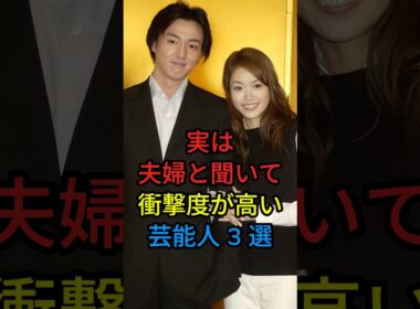 実は夫婦と聞いて衝撃度が高い芸能人3選 #芸能人 #fyp #海原ともこ #前田耕陽 #細川直美 #葛山信吾 #芸能 #shorts