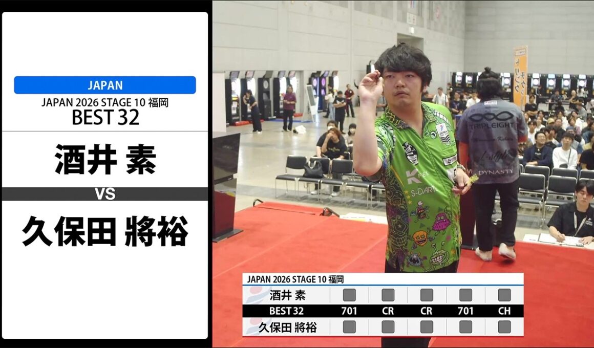 【酒井 素 VS 久保田 將裕】JAPAN 2026 STAGE10 福岡 BEST32