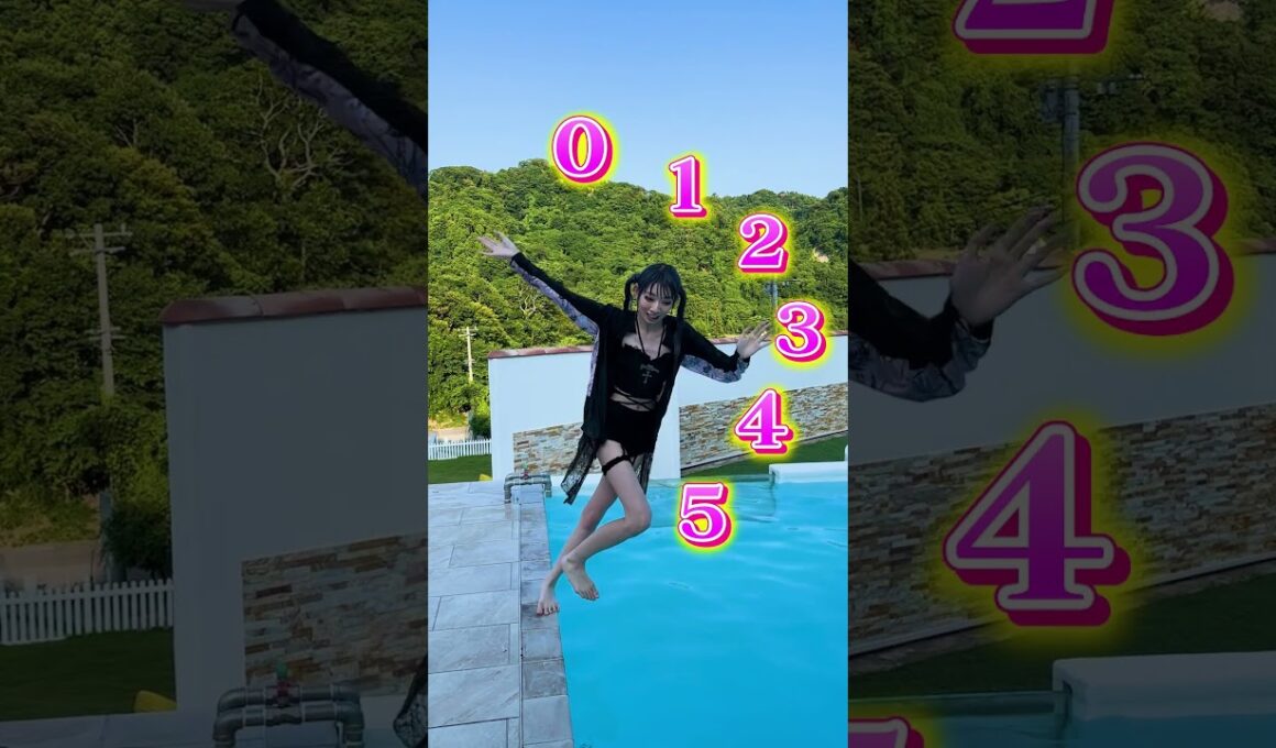 どこまで倒れられる？リアルピースとプールチャレンジやったら凄すぎたwww