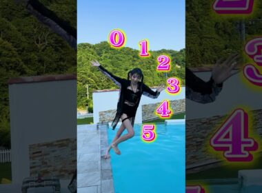 どこまで倒れられる？リアルピースとプールチャレンジやったら凄すぎたwww