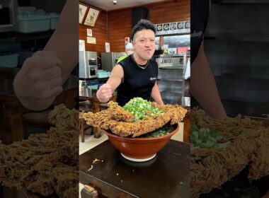 君は食べれるか！10人前超特盛の将軍盛りうどん🍜【宮崎 百姓うどん】