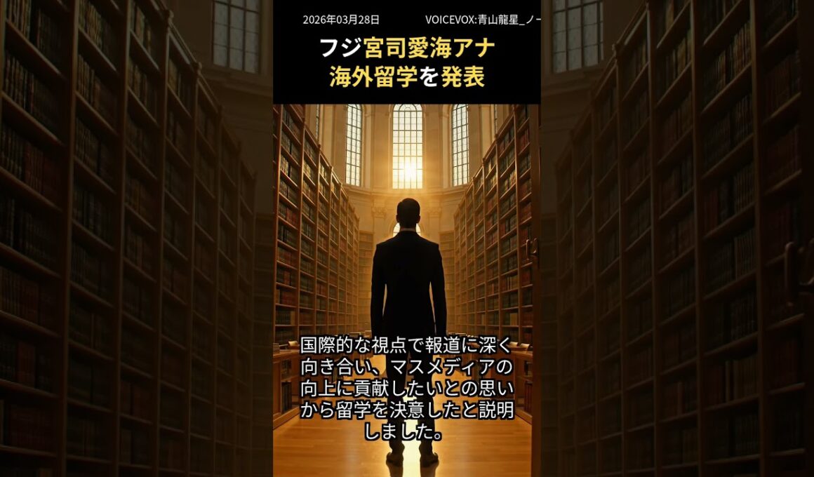 フジ宮司愛海アナ「Live News イット！」卒業、海外大学院へ留学発表